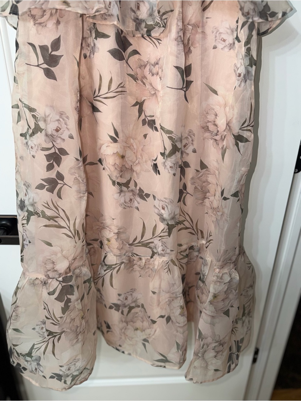 Petal & Pup Kennie Floral Print Midi Dress | Pink Floral | Size Small - Picture 8 of 12
